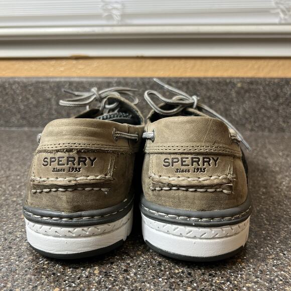 Sperry Boat Shoe Men 12M 3-Eye Light Brown Comfort Casual Walking Driving SlipOn - Picture 9 of 11